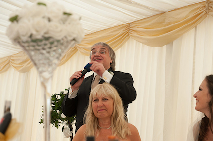 Paul proudly makes his speech